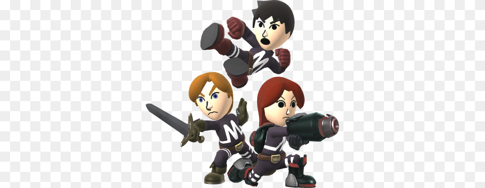 Fighting Mii Team Ssb4 Super Smash Bros Fighting Mii Team, Baby, Person, Face, Head Png Image