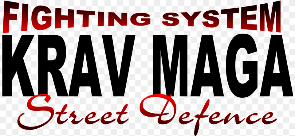 Fighting System Red And Black Fighting System Krav Maga Street Defence, Text, Scoreboard Png Image