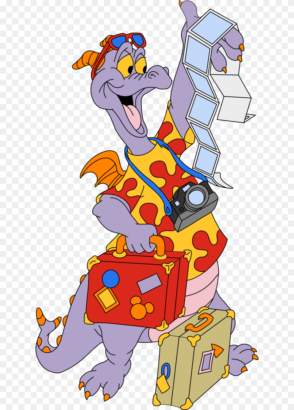 Figment Imagining The Possibilities Disney Characters Epcot Clipart, Cartoon, Baby, Person Png