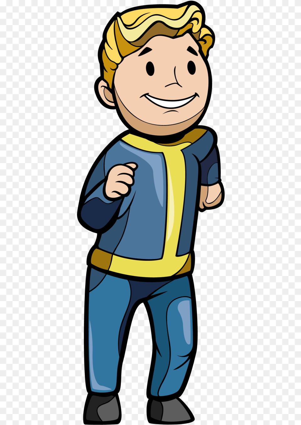 Figpin Fallout 76 Vault Boy Endurance Vault Boy Endurance, Baby, Person, Cartoon, Face Free Png