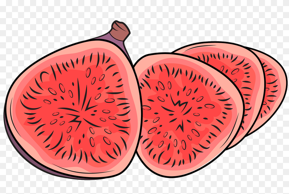 Figs Cut Into Slices Clipart, Food, Fruit, Plant, Produce Free Transparent Png