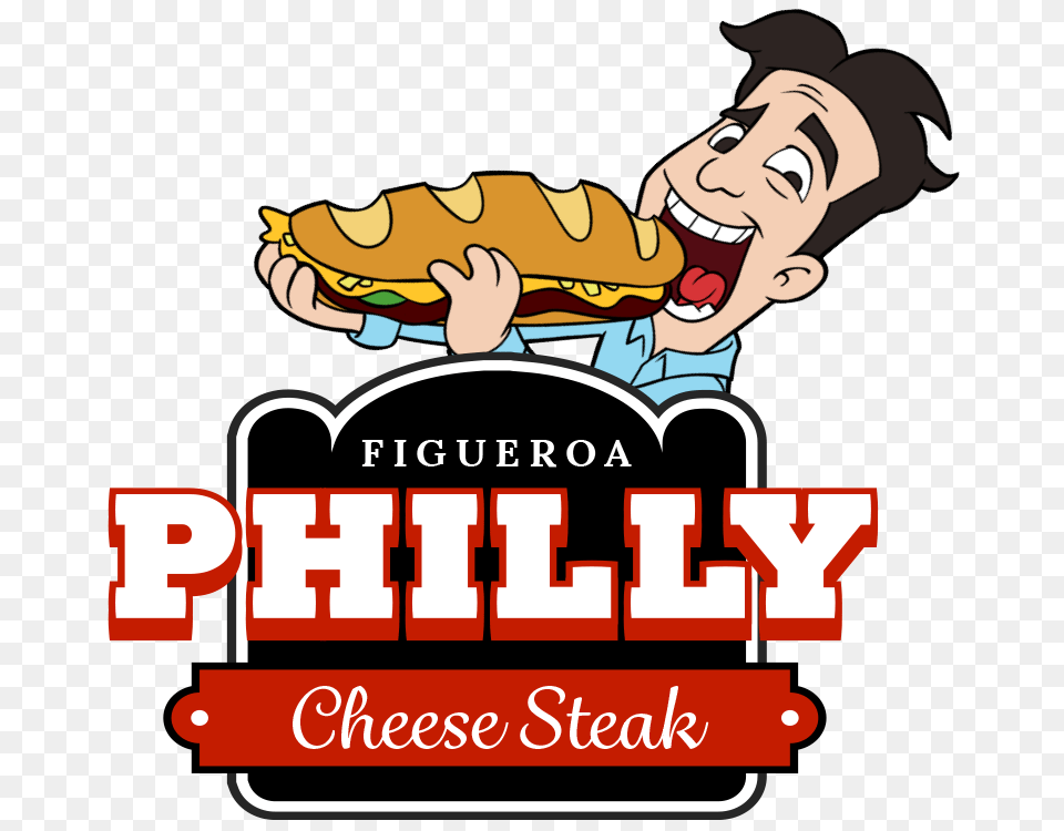 Figueroa Philly Cheese Steak, Advertisement, Burger, Food, Poster Png