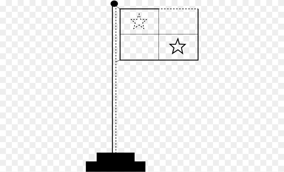 Figura De Una Bandera Diagram, Gray Png
