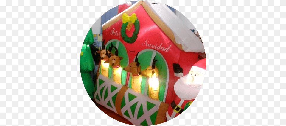 Figura Inflable De Santa Claus Christmas Day, Food, Birthday Cake, Cake, Cream Png