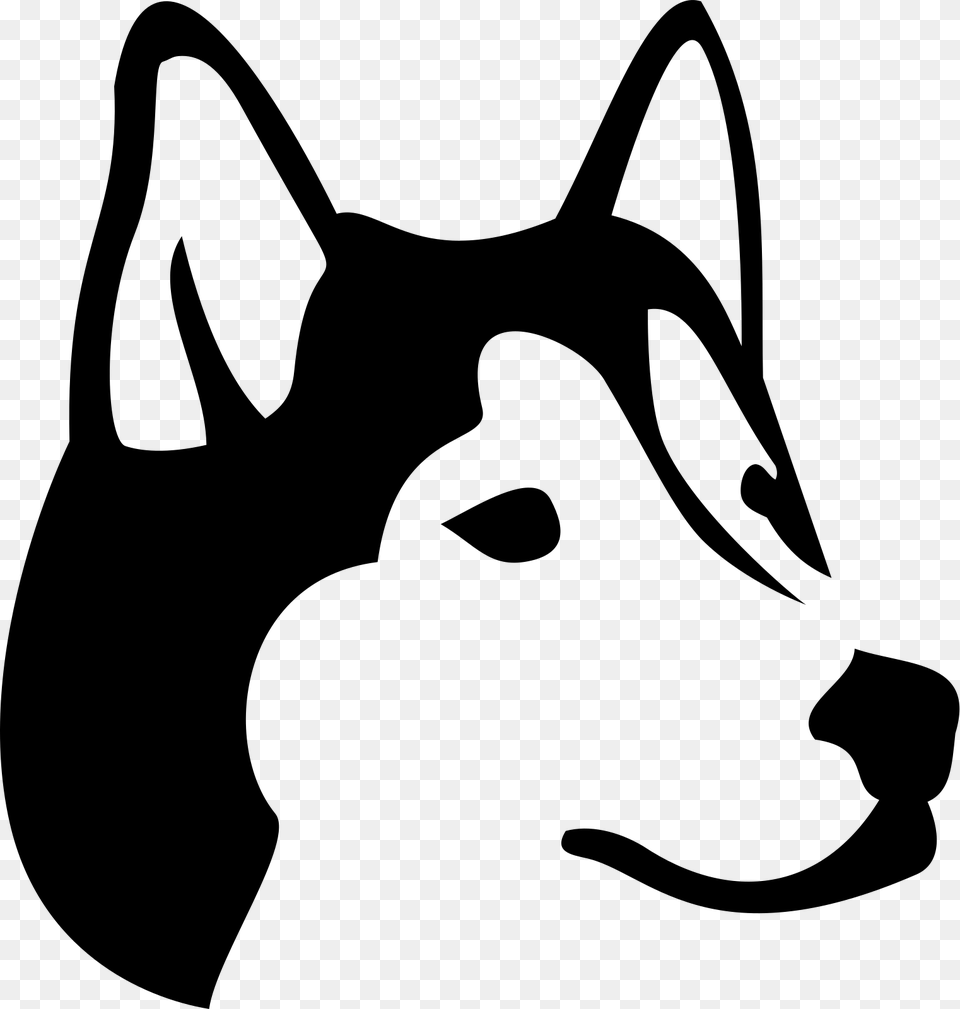 Figure 1 Husky Husky Icon, Gray Free Transparent Png