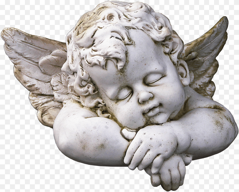 Figure Angel Cherub Picture Angel Statue, Baby, Person, Face, Head Png Image