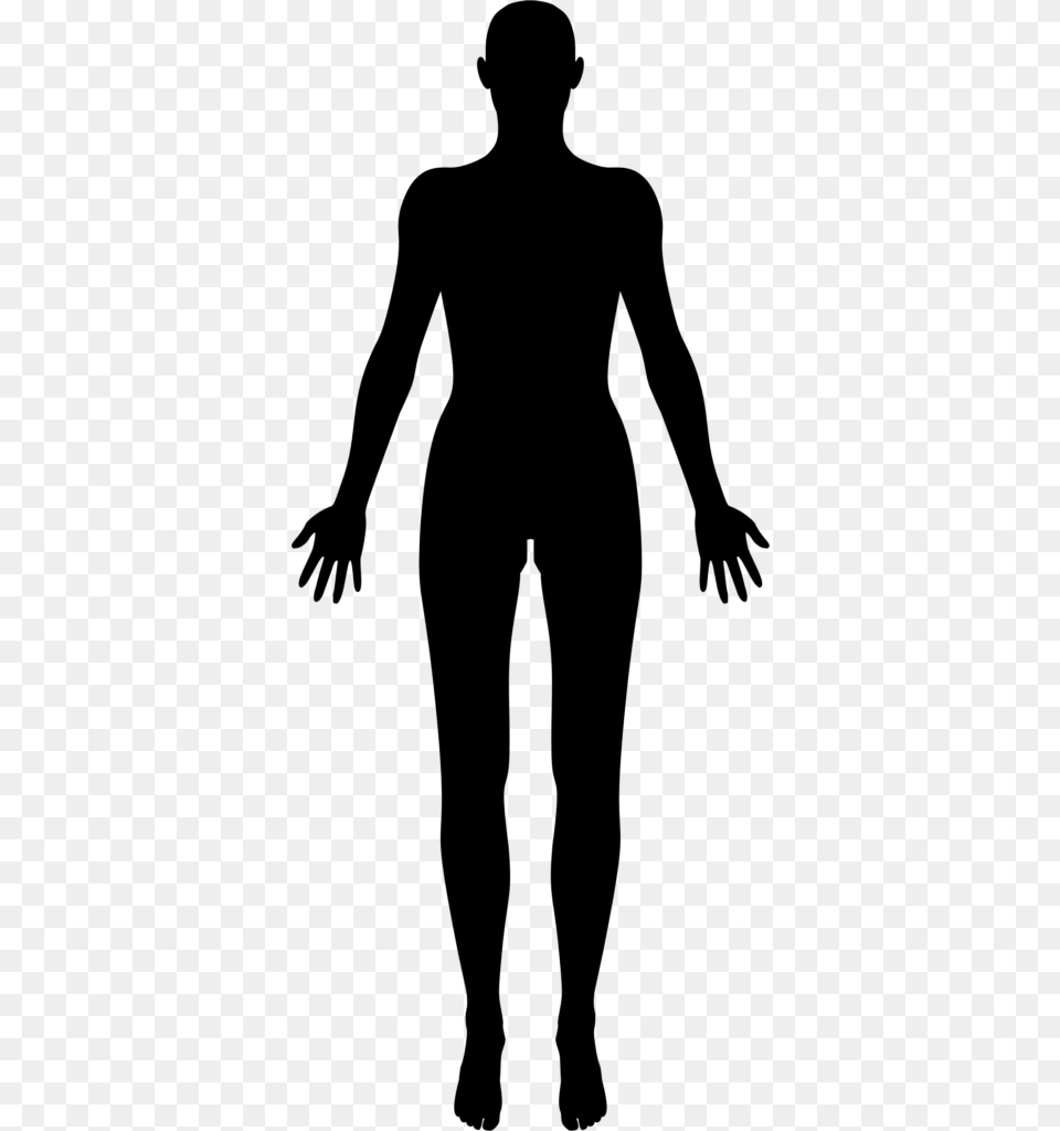 Figure Clipart Human Body Of Full, Gray Free Png