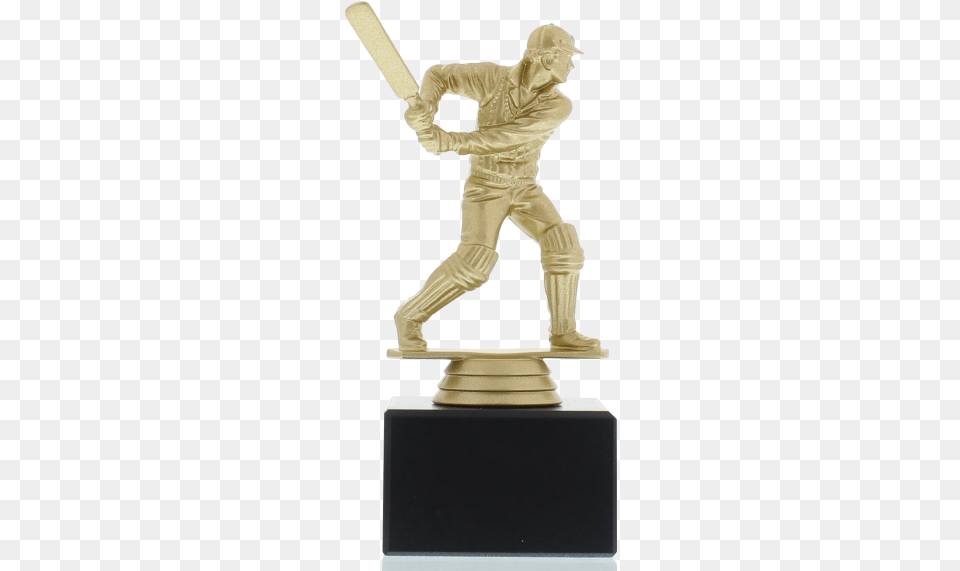 Figure Cricket Batsman 155cm Gold Coloured Figurine, Adult, Male, Man, Person Png Image