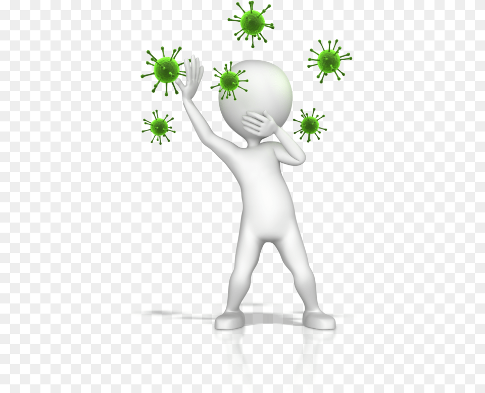 Figure Fending Off Virus 800 Clr, Art, Graphics, Green, Alien Free Png
