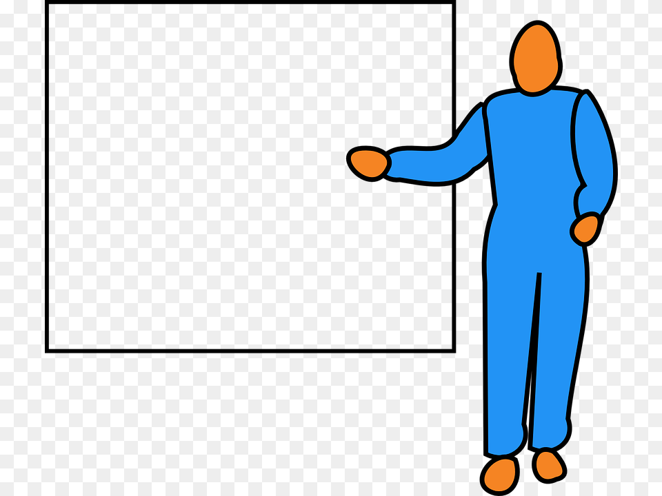 Figure Man Pointing Screen Whiteboard Blue Data Subject Rights Gdpr Cartoon, Clothing, Pants, Person, Long Sleeve Png Image