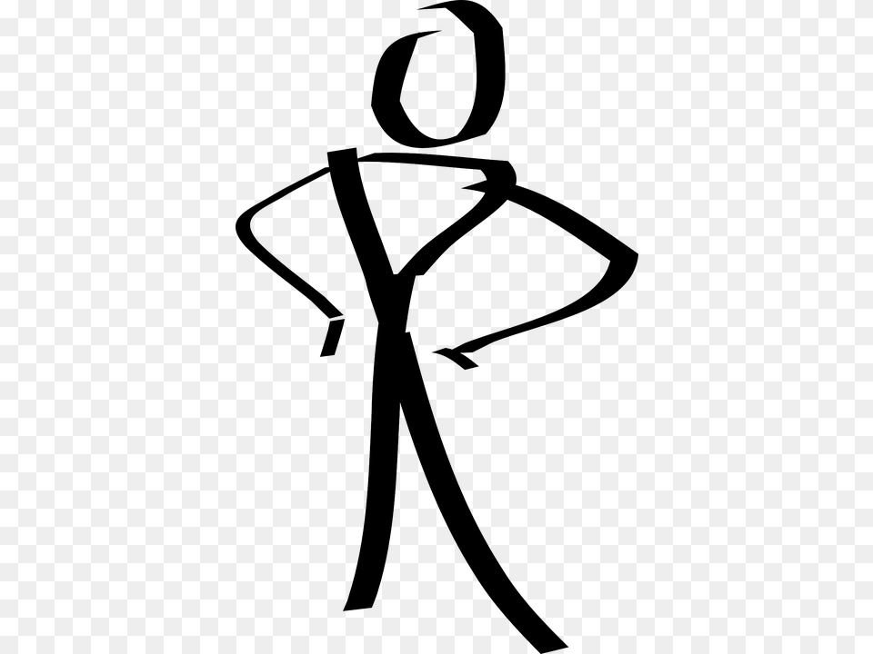 Figure Person Stick Standing Slim Fit Waist Clip Art Stick Figure Man, Accessories, Fashion, Formal Wear, Tie Free Png