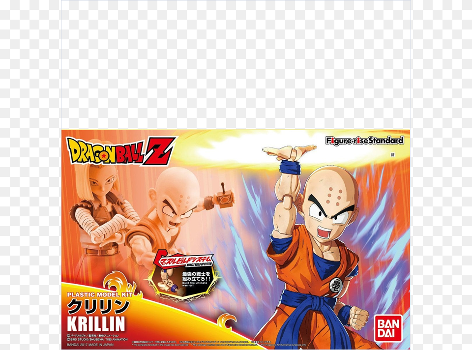 Figure Rise Standard Dragon Ball Z Krillin Bandai Figure Rise Standard Super Saiyan Son Goku, Book, Comics, Publication, Person Free Png
