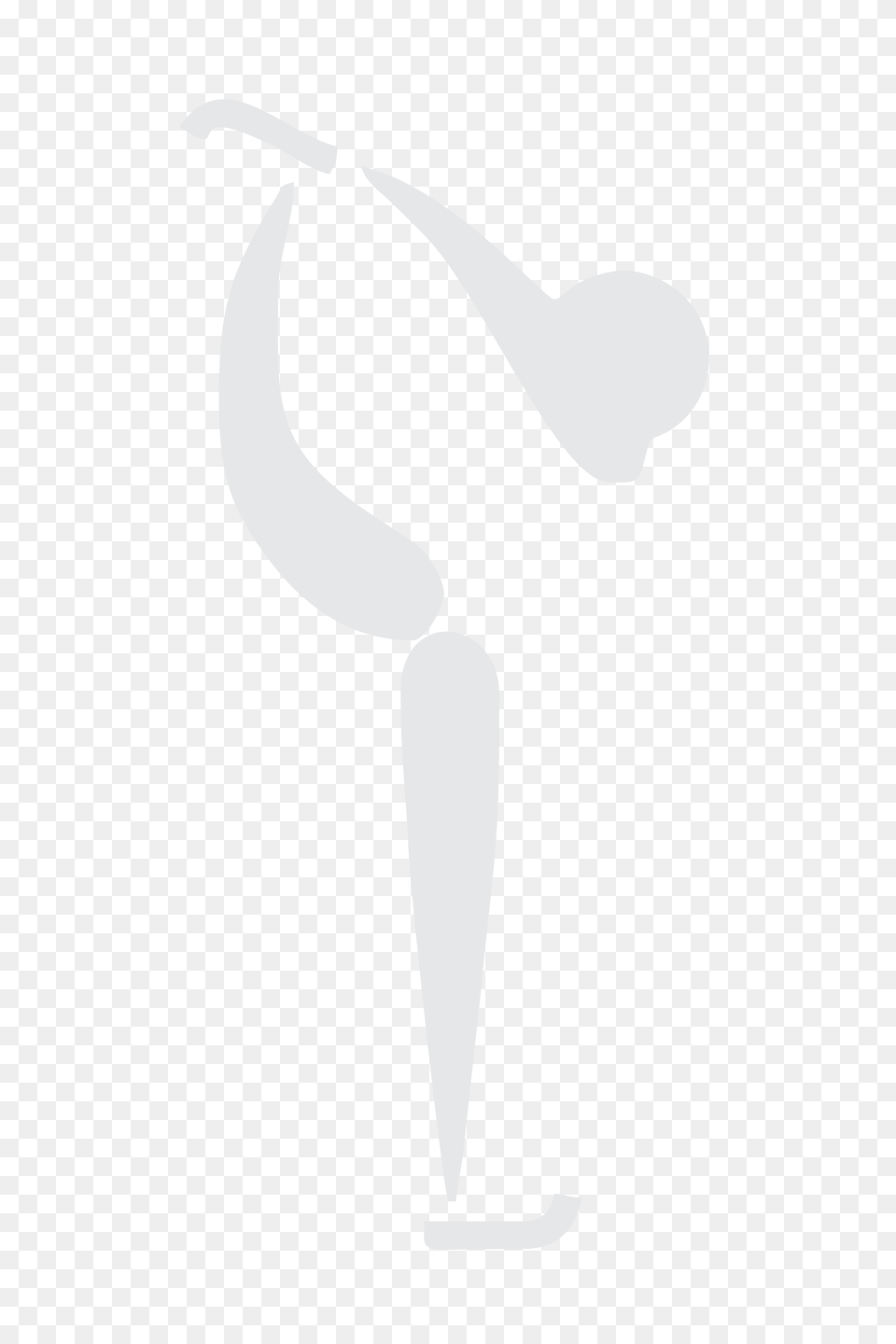 Figure Skating Pictogram White Clipart, Stencil, Animal, Fish, Sea Life Free Transparent Png