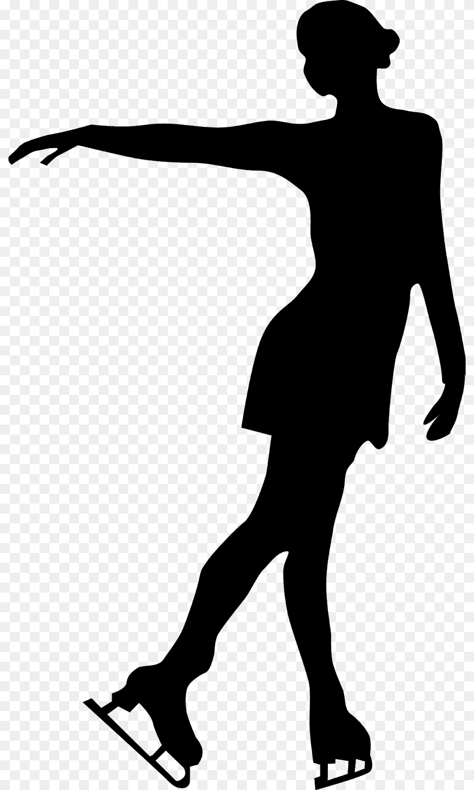 Figure Skating Silhouette, Dancing, Leisure Activities, Person, Adult Free Png