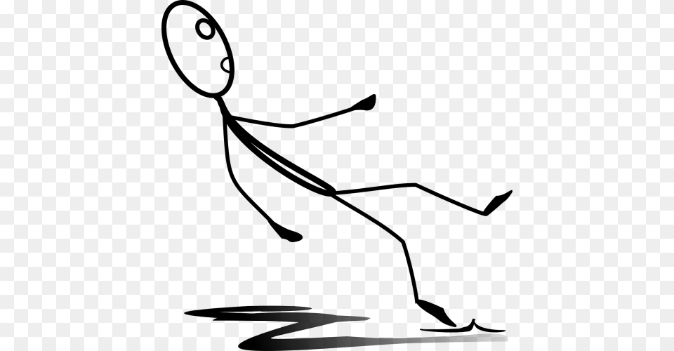 Figurematchstick Manman Falling Down And Getting Up, Gray Png