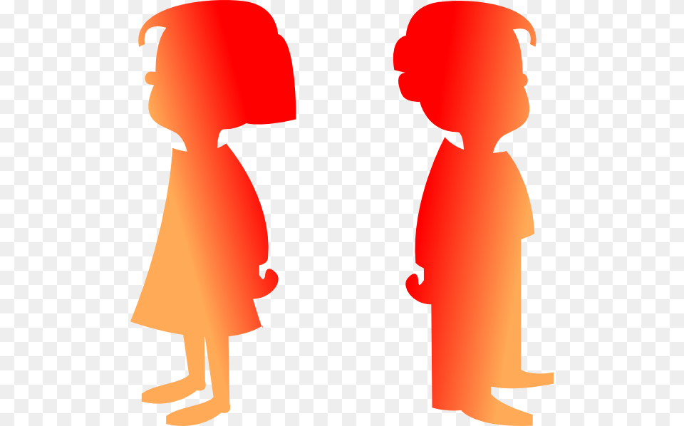 Figures Boy And Girl Clip Art, Silhouette, Baby, Person, Clothing Png