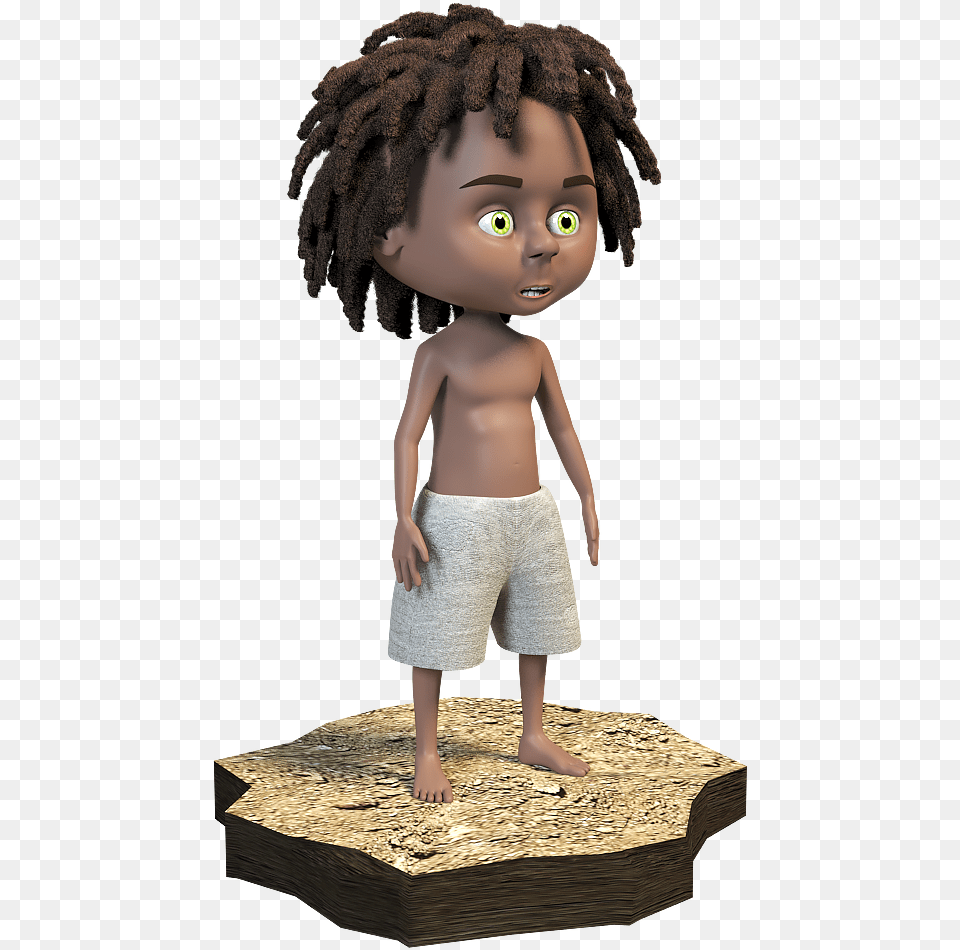 Figurine, Clothing, Shorts, Child, Person Png Image