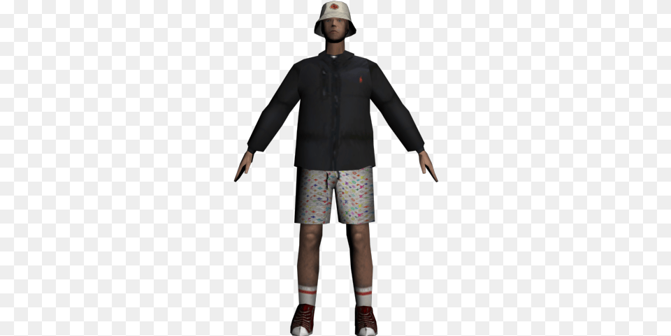 Figurine, Clothing, Shorts, Person, Coat Png Image