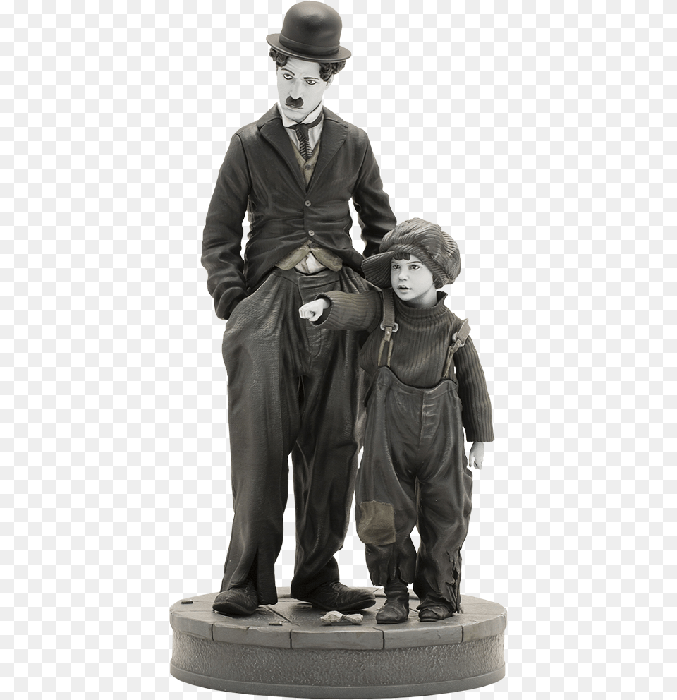 Figurine Charlie Chaplin Statue, Adult, Man, Male, Coat Free Png