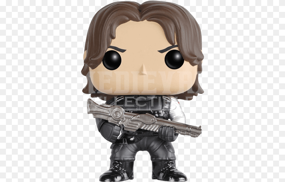 Figurine Pop Winter Soldier, Firearm, Gun, Handgun, Weapon Png