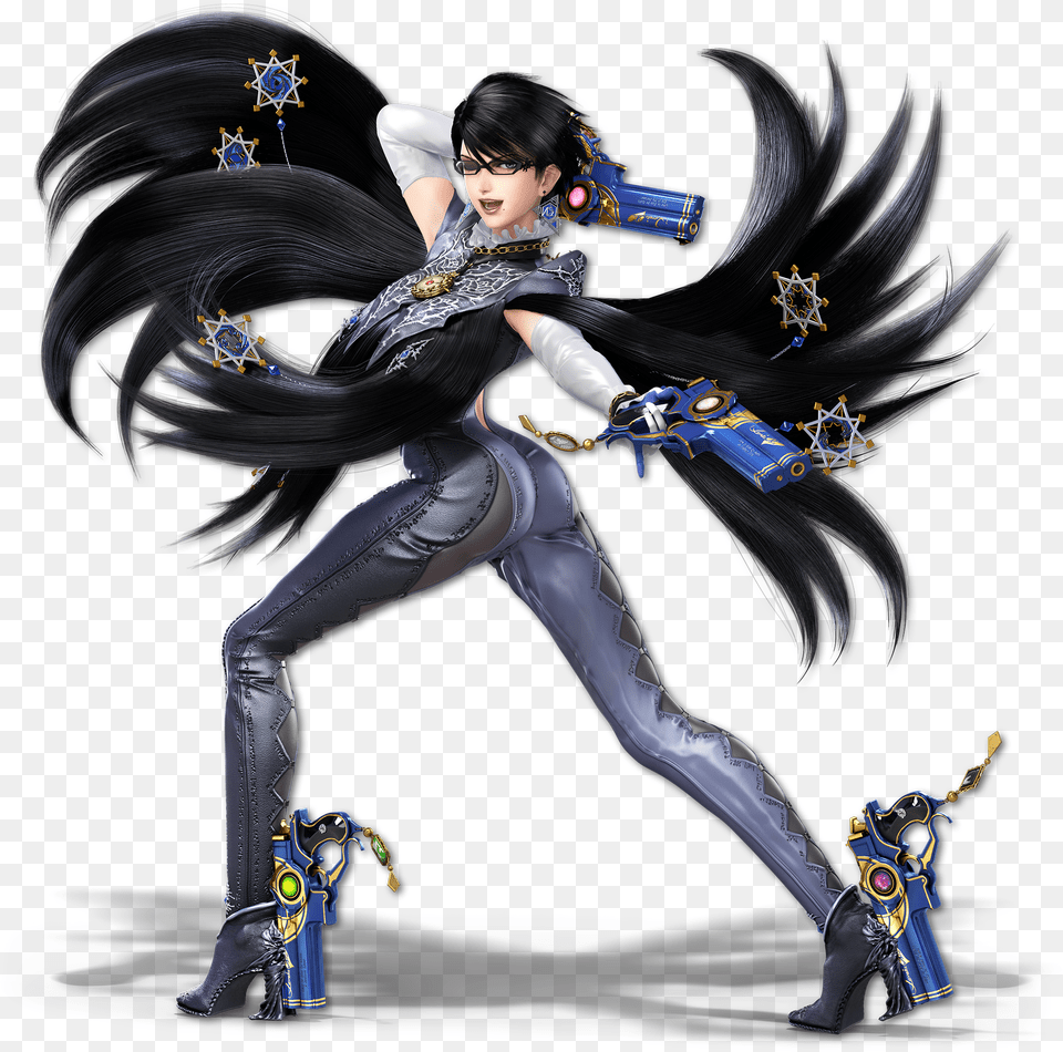 Figurine Super Smash Bros Ultimate Bayonetta Render, Adult, Book, Comics, Female Free Transparent Png