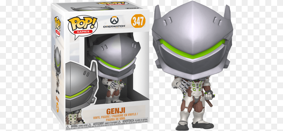 Figurka Funko Pop Genji Funko Pop Genji Overwatch, Helmet, Robot, Clothing, Hardhat Free Png Download
