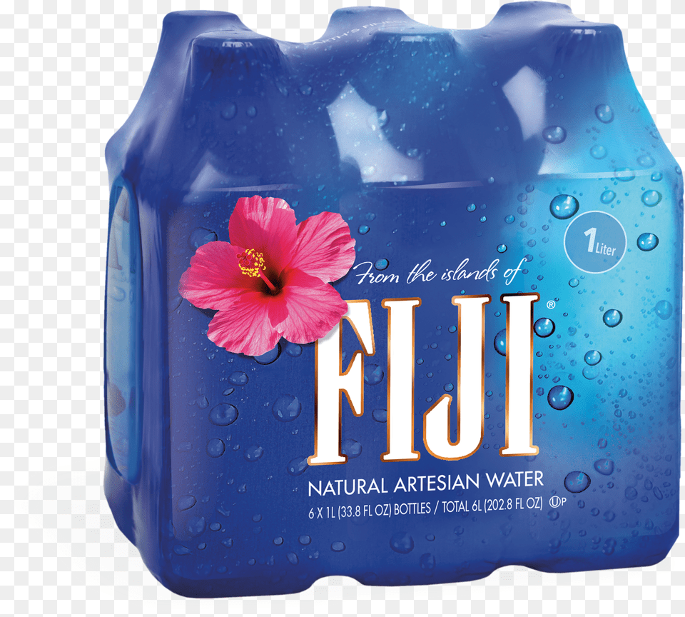 Fiji Bottle Fiji Water Pack, Flower, Plant, Hibiscus Free Png Download