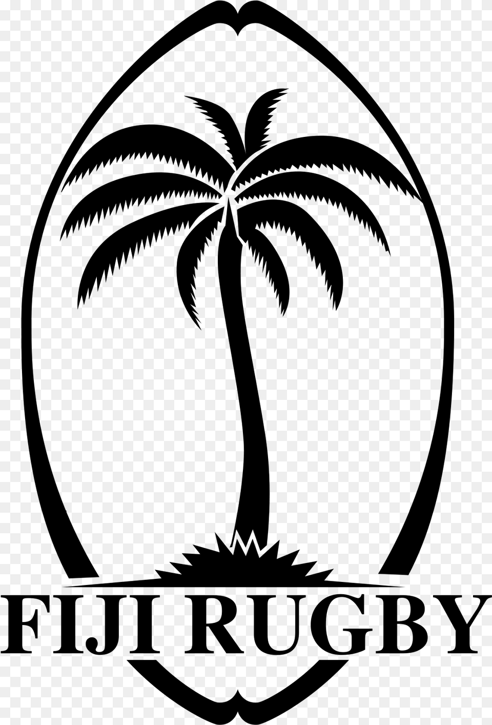 Fiji Rugby Union Logo, Gray Png Image