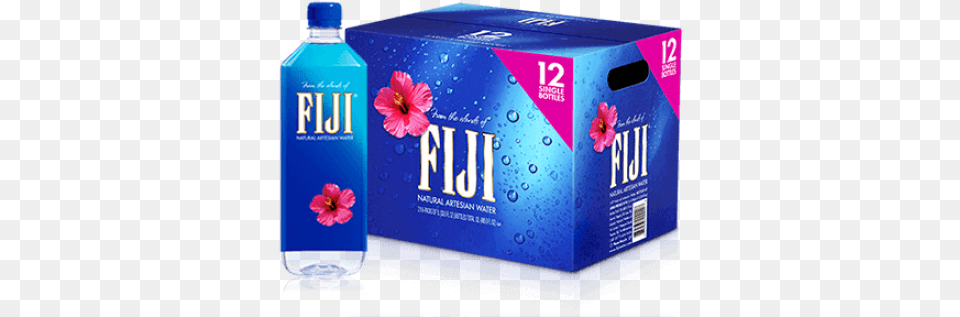 Fiji Still Water 12 X 1l Fiji Natural Artesian Water 24 Count 169 Fl Oz, Bottle, Flower, Plant, Water Bottle Free Png Download