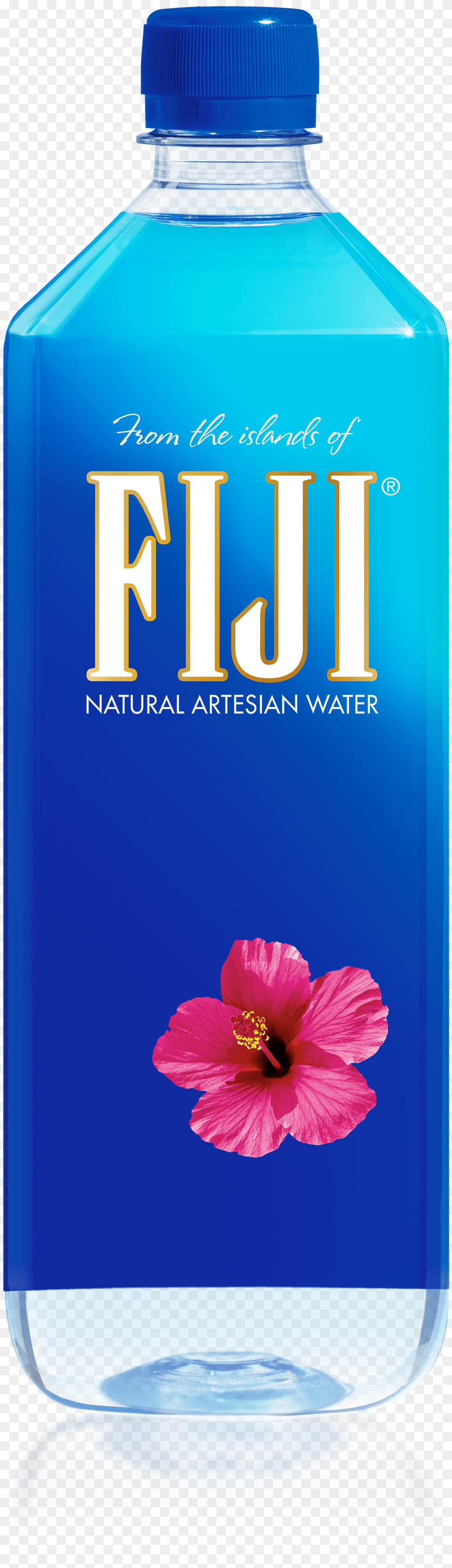 Fiji Water Bottle, Water Bottle, Flower, Plant, Beverage Png Image