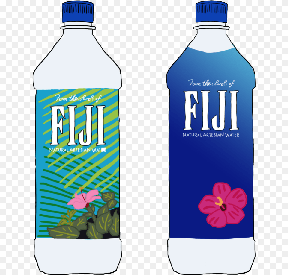 Fiji Water Transparent Stickers Water Bottle, Water Bottle, Beverage, Mineral Water, Food Free Png Download