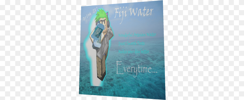 Fiji Water Roblox Poster, Book, Publication, Land, Nature Free Png Download