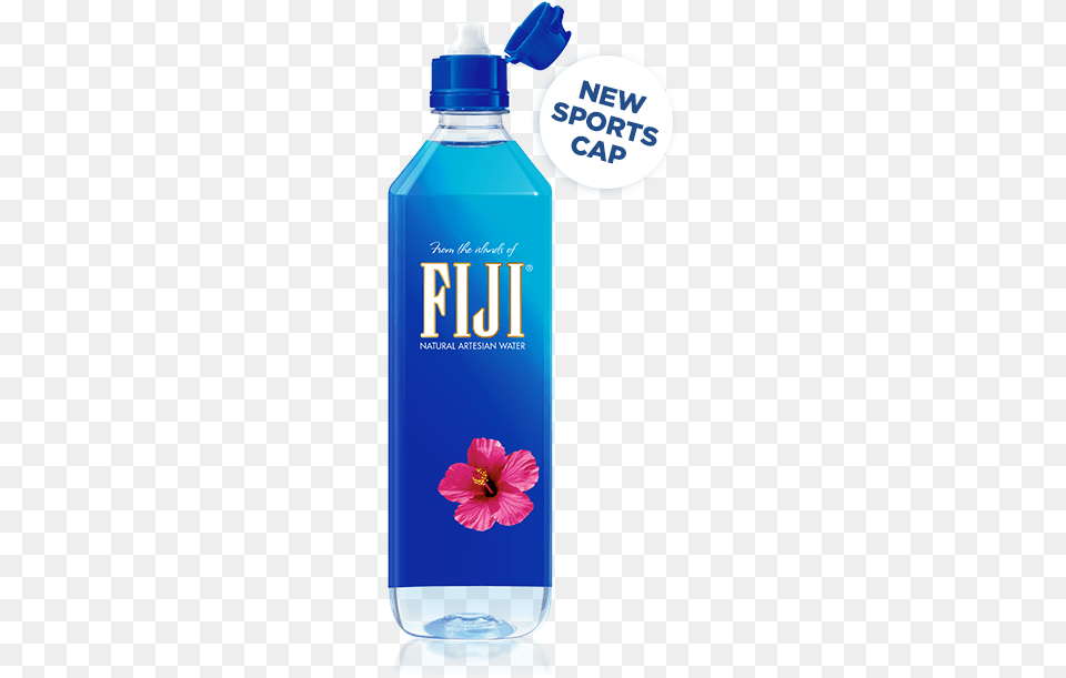 Fiji Water Sports Cap, Bottle, Flower, Plant, Shaker Free Transparent Png