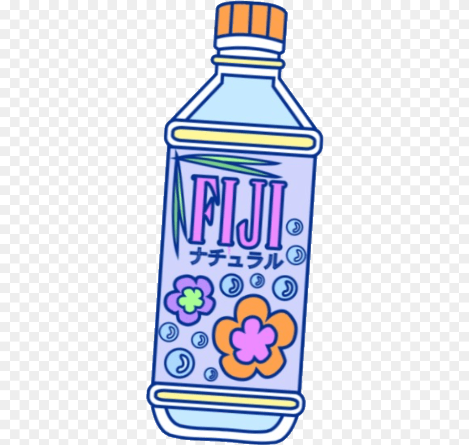 Fiji Water Vaporwave Sticker Redbubble Stickers Aesthetic, Bottle, Beverage, Pop Bottle, Soda Png