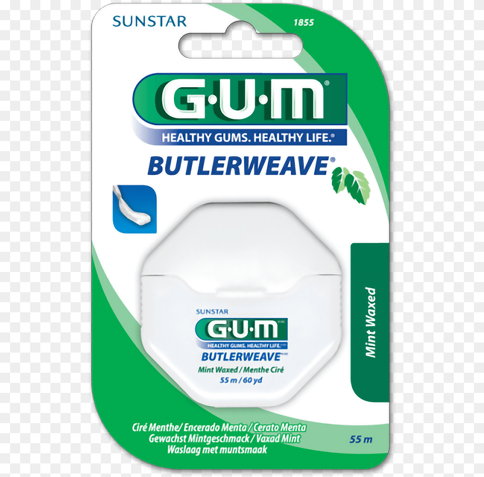 Fil Dentaire Butlerweave Cir La Menthe Degum Mint Waxed Dental Floss Png Image