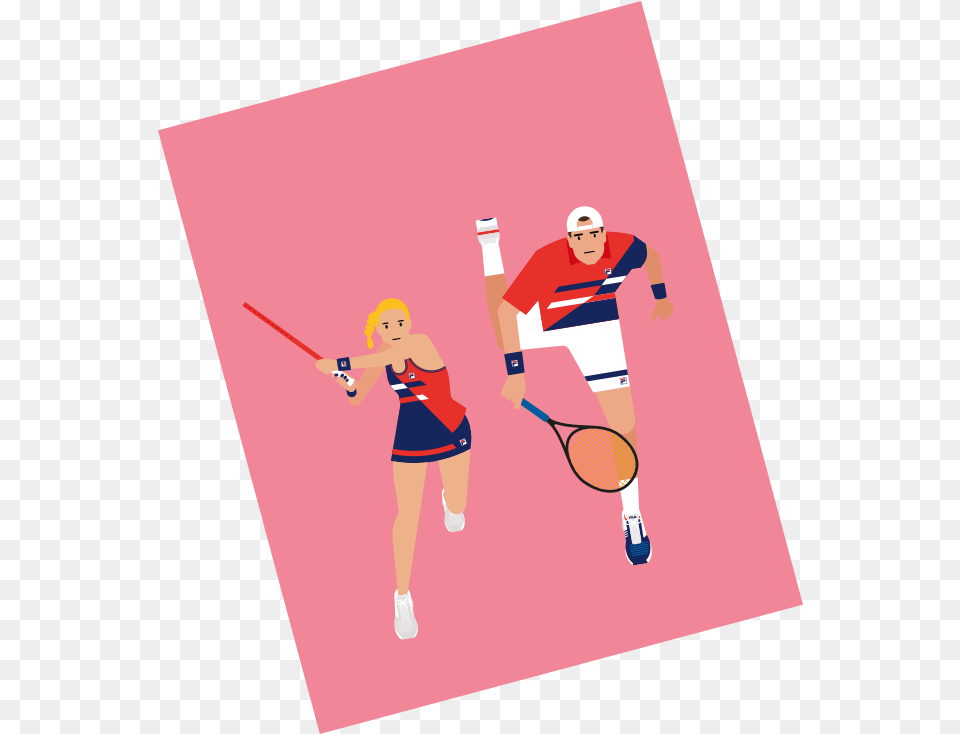 Fila Logo Tennis Player, Person, Ball, Tennis Ball, Sport Free Png