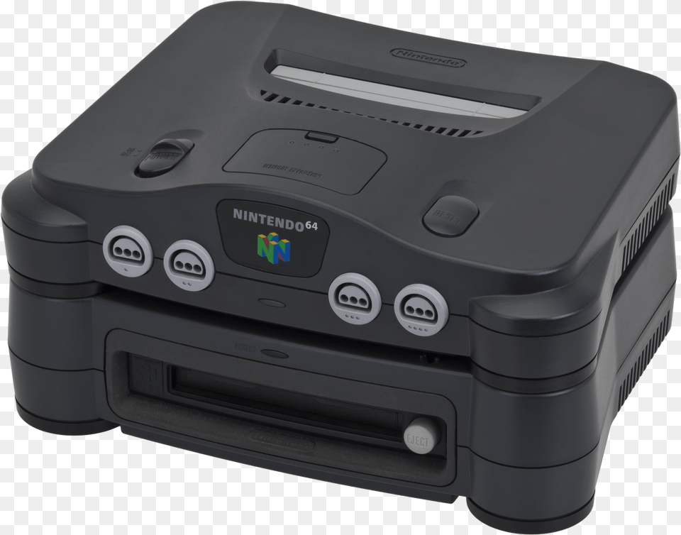 File 64dd Attached Nintendo 64 Console Free Png Download