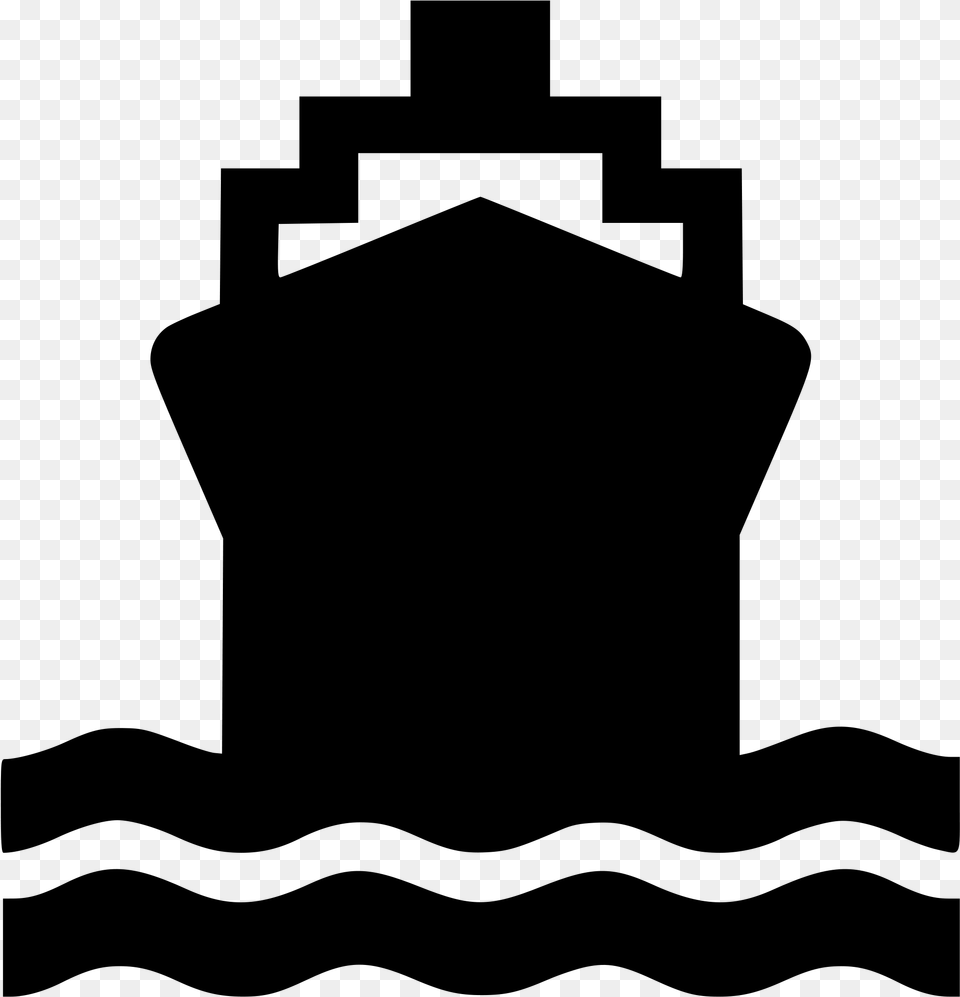 File Aiga Watertransportation Svg Wikimedia Commons Boat Icon, Gray Free Png