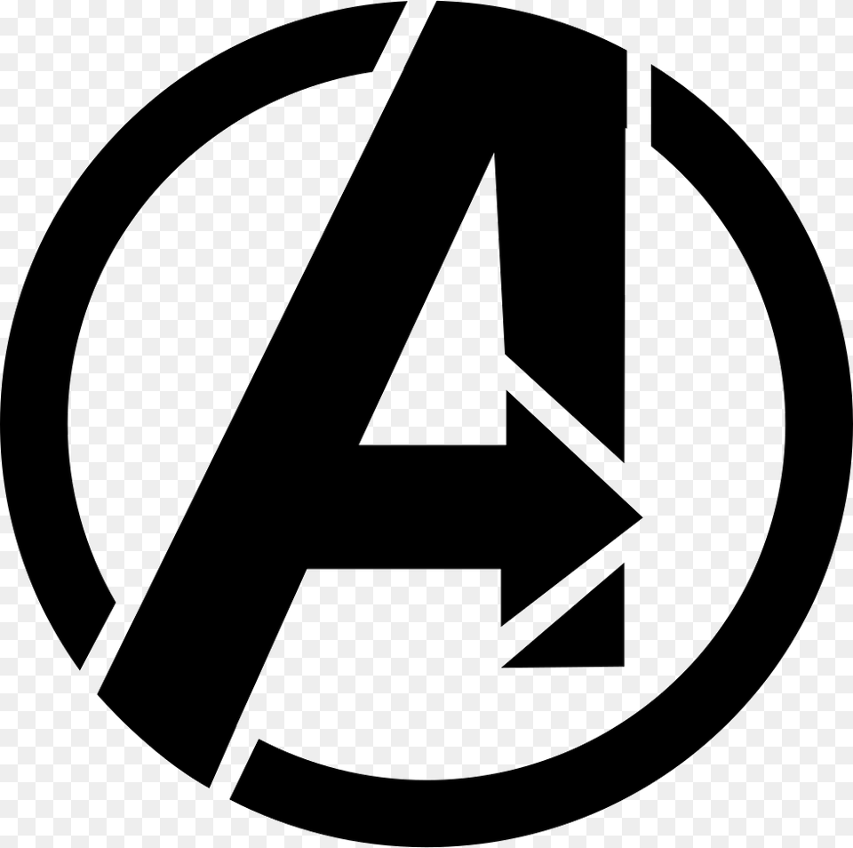 File Avengers Logos Black And White, Symbol, Ammunition, Grenade, Weapon Png