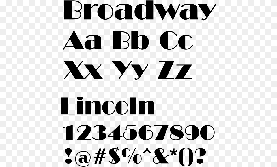 File Broadway Charset Svg Broadway Font, Gray Png