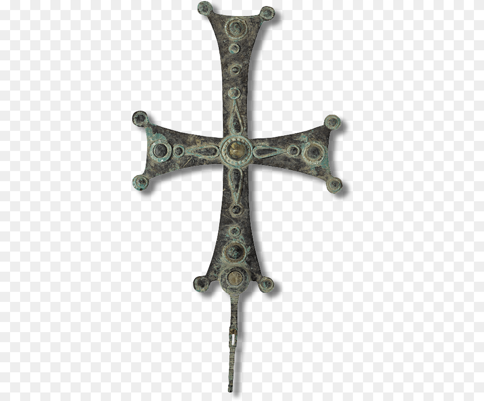 File Byzantine Processional Cross Reliquary Cross, Bronze, Symbol, Accessories Png Image