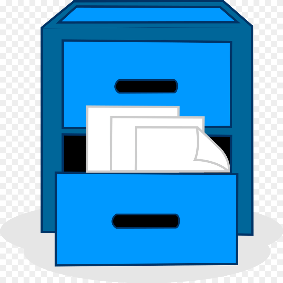 File Cabinet Blue, Drawer, Furniture, Mailbox Png