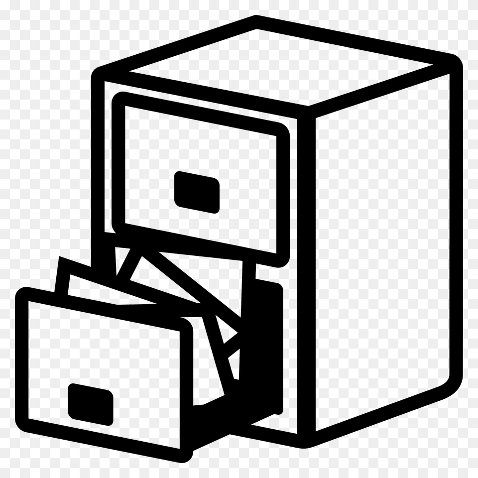 File Cabinet Emoji Clipart, Computer Hardware, Electronics, Hardware Free Png