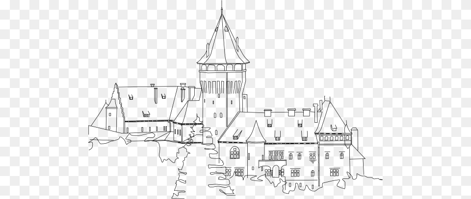 File Castle, Art, Drawing, Doodle Free Png