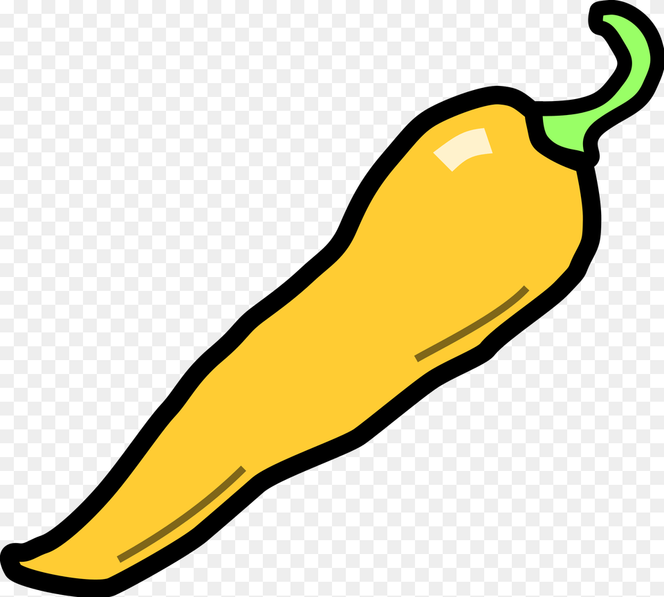File Chilli Pepper Svg Wikimedia Commons Open Yellow Chili Pepper Clipart, Produce, Food, Vegetable, Plant Free Transparent Png