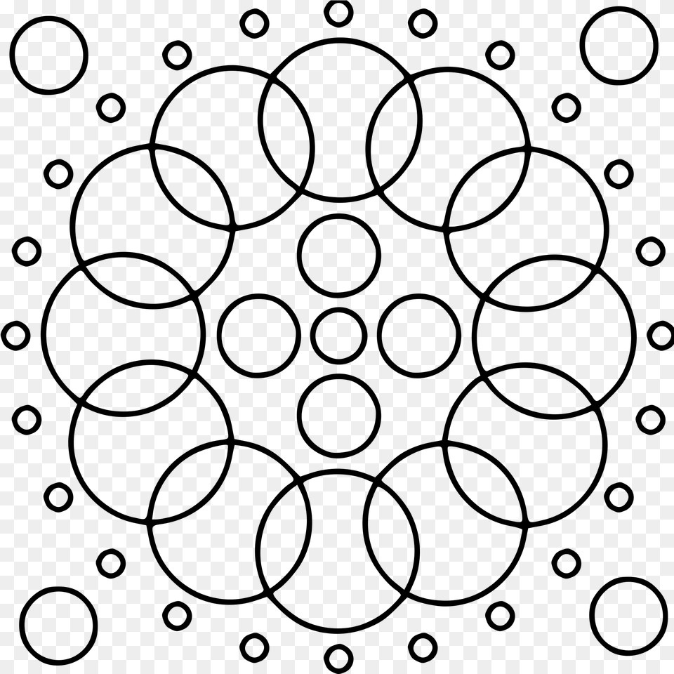 File Circulo Mandala Drawing Wikimedia Commons Open Mandala De Solo Circulos, Gray Png Image
