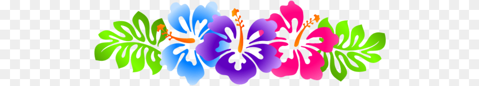 File Clip Art Borders Hawaiian Flower Border Transparent, Graphics, Plant, Floral Design, Pattern Free Png