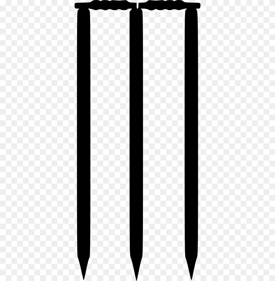 File Cricket Stumps Black And White Free Transparent Png