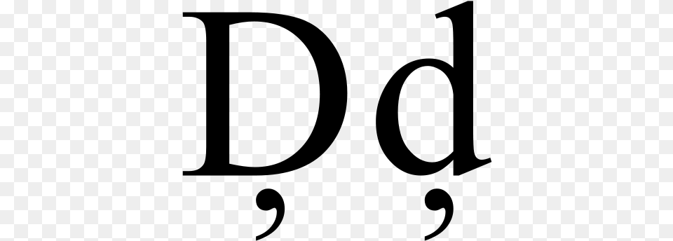 File D Comma Svg Times New Roman Lowercase D, Gray Free Png