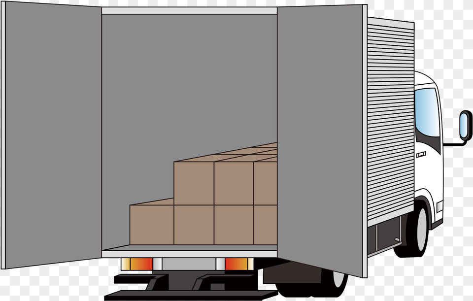 File Delivery Truck Svg Delivery Truck Clipart Back Of Delivery Truck, Moving Van, Transportation, Van, Vehicle Free Png Download